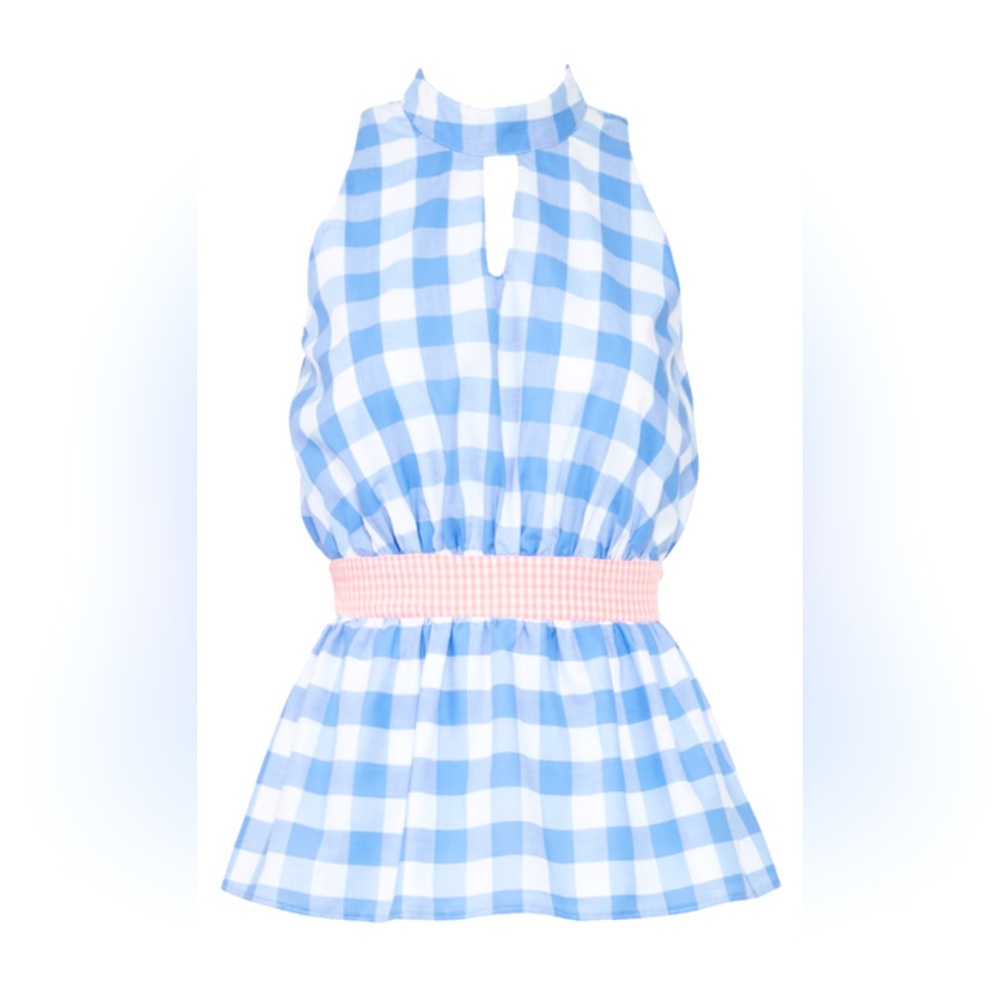 Viva Aviva Blue Gingham Yael Top